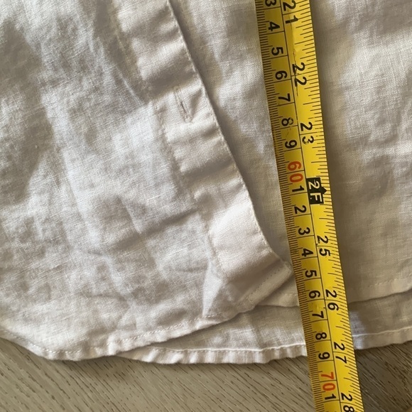 Tommy Bahama Women’s Linen White Button Down Shirt size XS‎ Lagenlook Summer - Picture 9 of 10